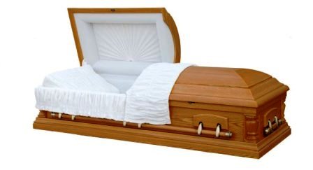 Image of OAKVILLE -  Oak Veneer Wood Casket Casket