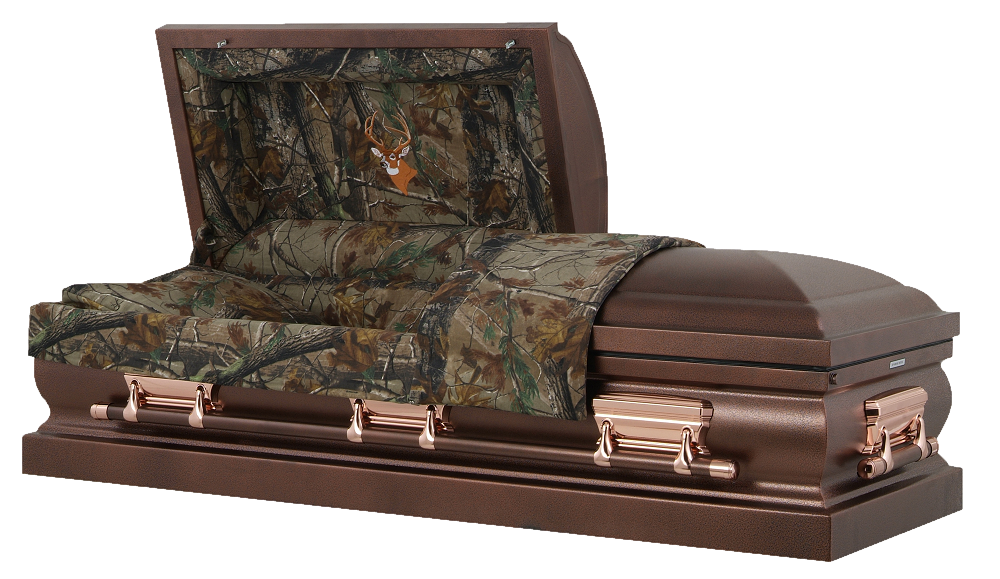 Photo of Hunters Camouflage & Bronzed Casket Casket