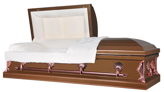 Image of Copper Phoenix American Steel Casket Casket