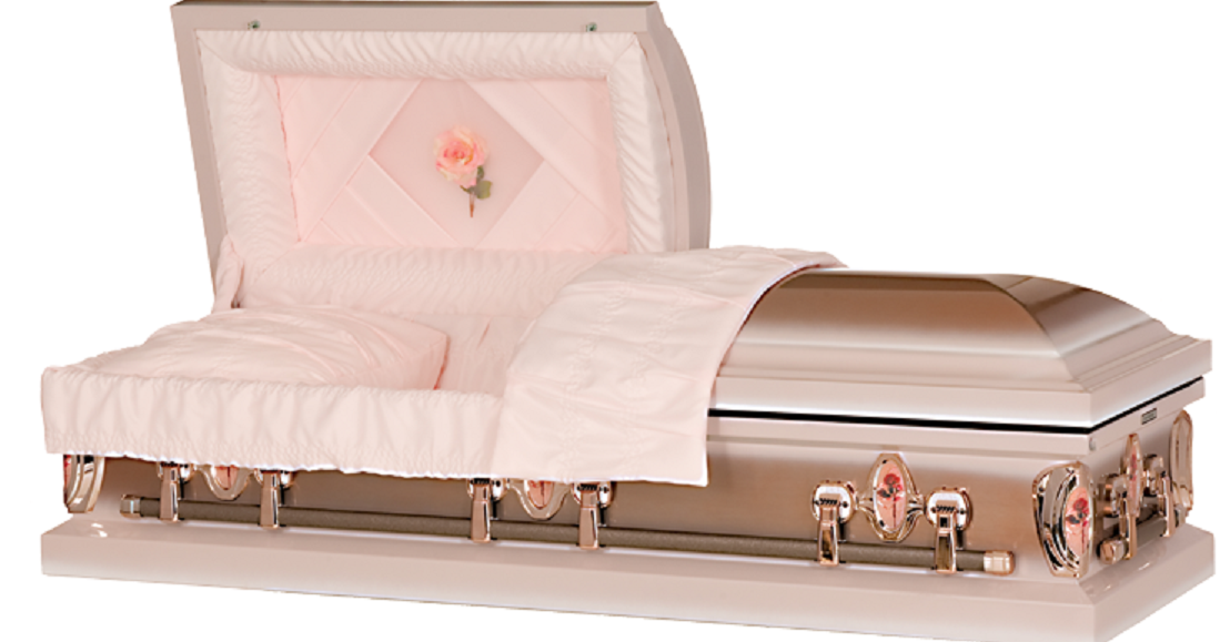 Photo of Cameo Rose Custom Designed Steel Casket Casket