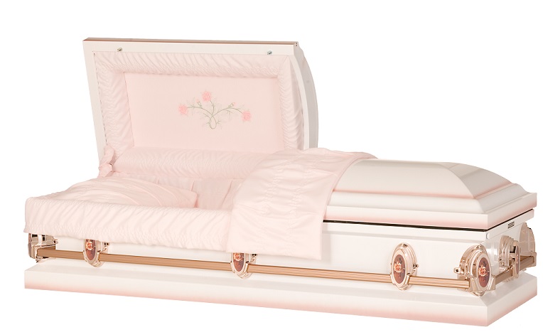 Image of Classic Vine Rose Steel Casket Casket