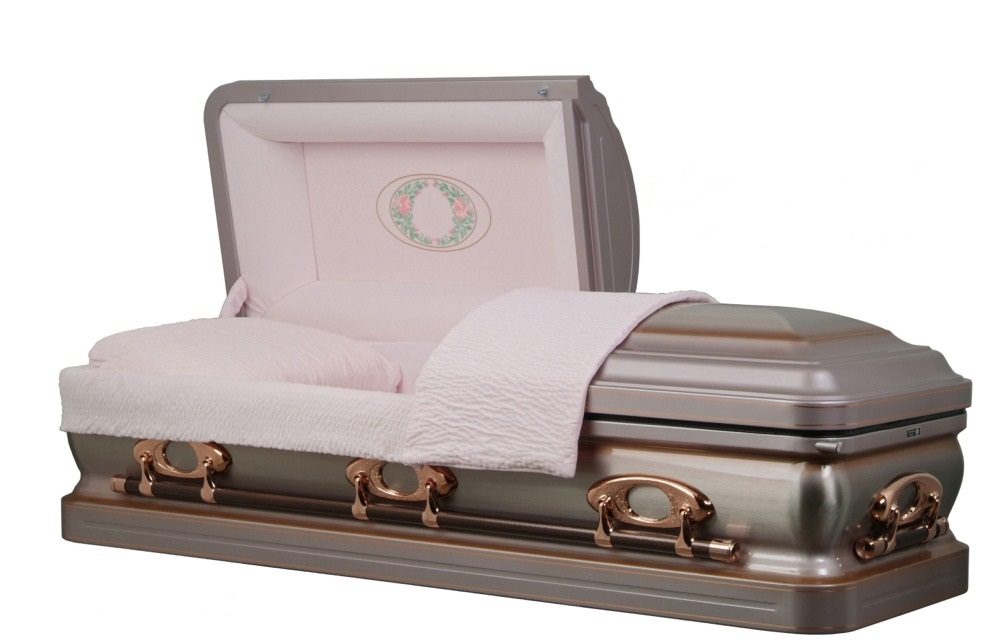 Photo of Stainless Steel - Rose Garden Casket Casket