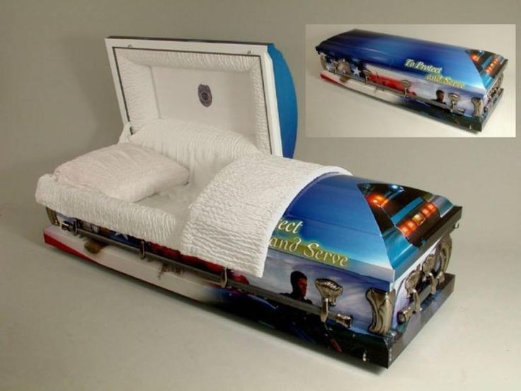 Photo of PROTECT AND SERVE POLICE Art Casket Casket