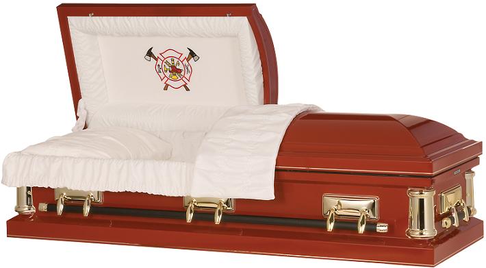 Photo of TRIBUTE TO SERVICE -  Firemans Casket Casket