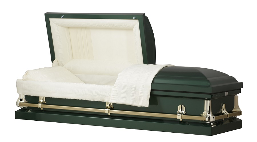 Photo of American Hunter Green Steel Casket Casket