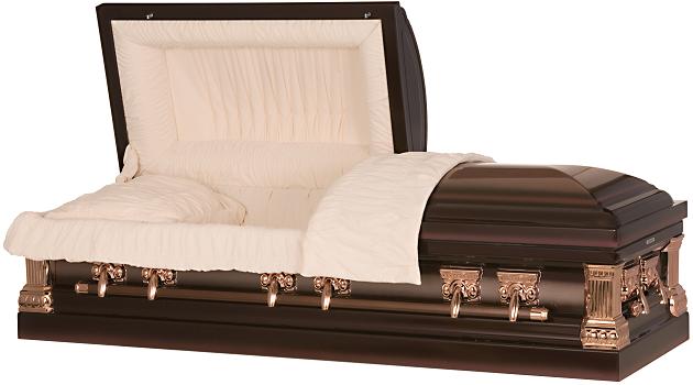 Image of Lincoln Black Cherry Steel Casket Casket