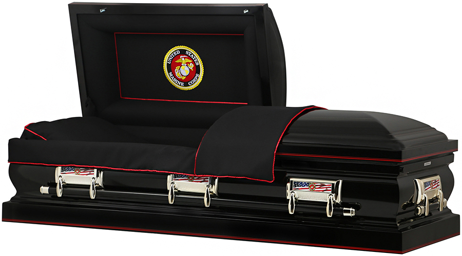 Photo of US MARINE CORP - HONOR STEEL CASKET Casket