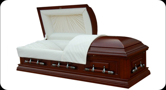 Image of GLORY SOLID ELM Wood Casket Casket