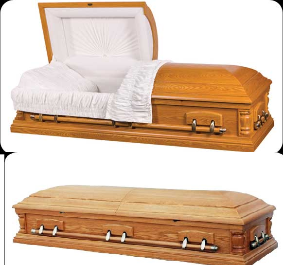 Photo of OAKVILLE -  Oak Veneer Wood Casket Casket