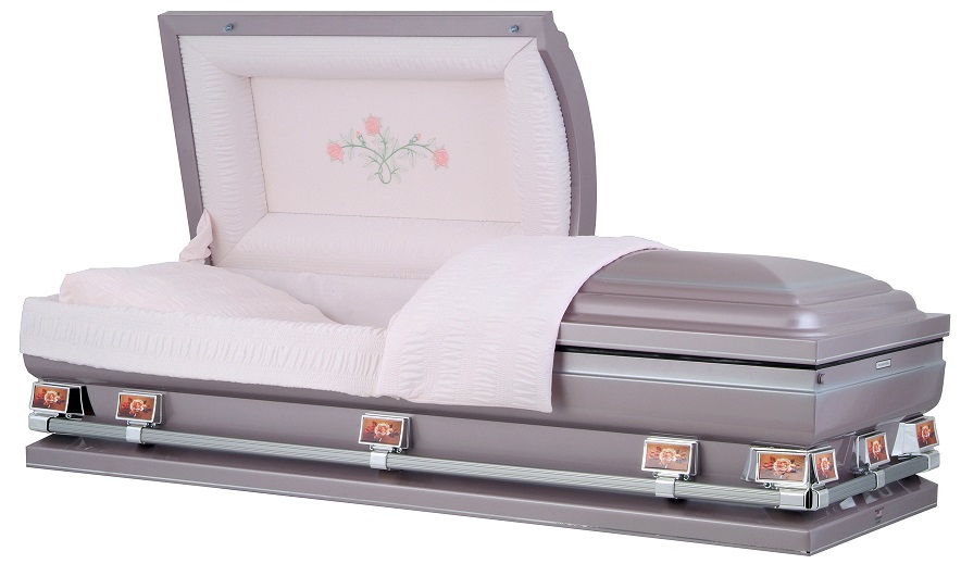 Photo of Orchard Silver TRIPLE ROSE OverSize Casket Casket