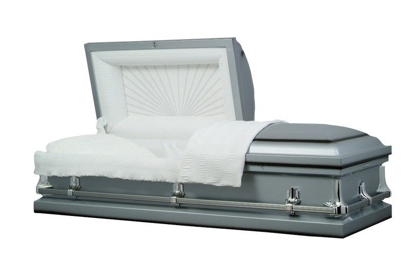 Photo of American Silver Metal Casket Casket