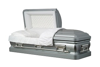 Image of Silver Star Stainless Steel Casket Casket