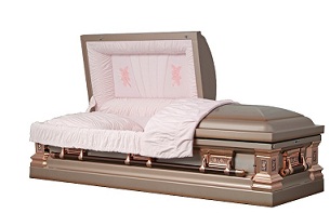 Image of Stainless Steel - Tapestry Rose Casket Casket