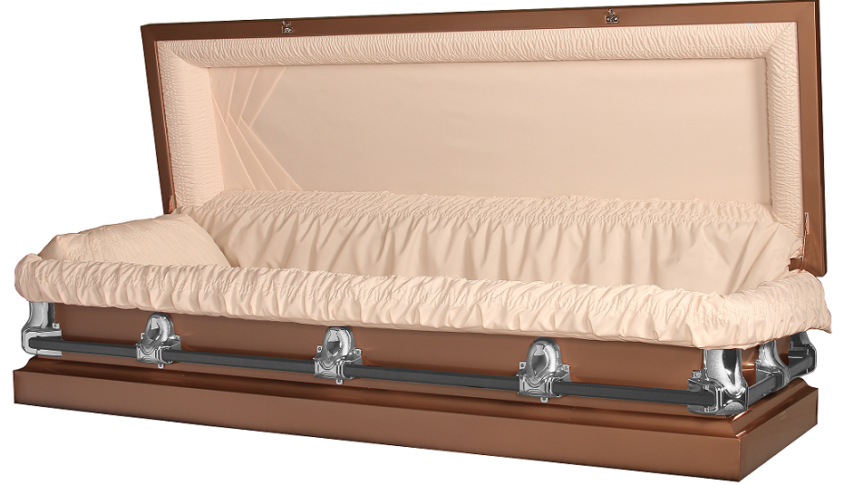 Photo of FULL COUCH Galaxy Rose 20ga Steel Casket - SNAP LOCK Casket