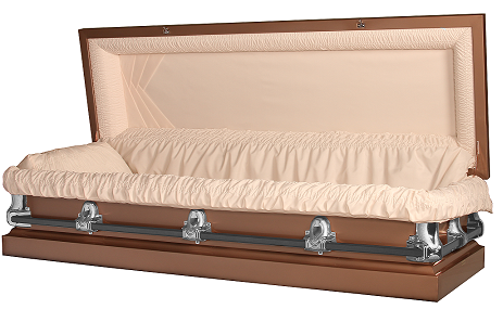 Image of FULL COUCH Galaxy Rose 20ga Steel Casket - SNAP LOCK Casket