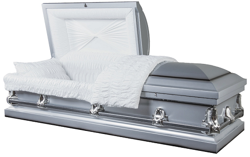 Image of Optima - SILVER 20GA Steel Casket Casket