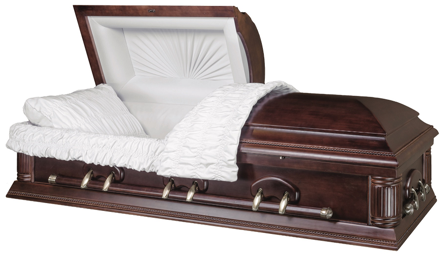 Photo of HAMILTON DARK FINISHED SOLID WOOD Casket Casket