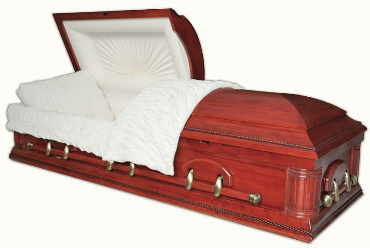 Photo of HAMILTON POPLAR with Red Walnut Finish Casket