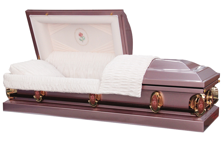 Photo of Lavender Pearl Rose Casket Casket