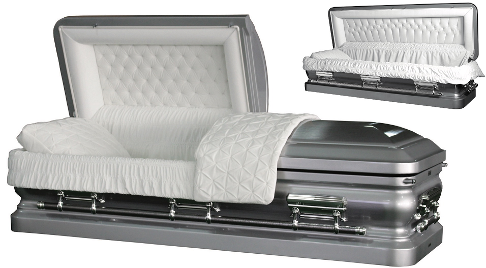 Photo of LIBERTY ROYALE SILVER Steel Casket Casket