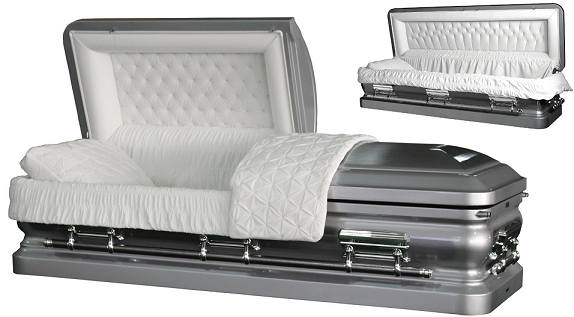 Image of LIBERTY ROYALE SILVER Steel Casket Casket